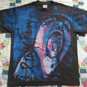 Vintage Original 80s 90s 1994 Pink Floyd The Wall AOP Single Stitch XL T-shirt